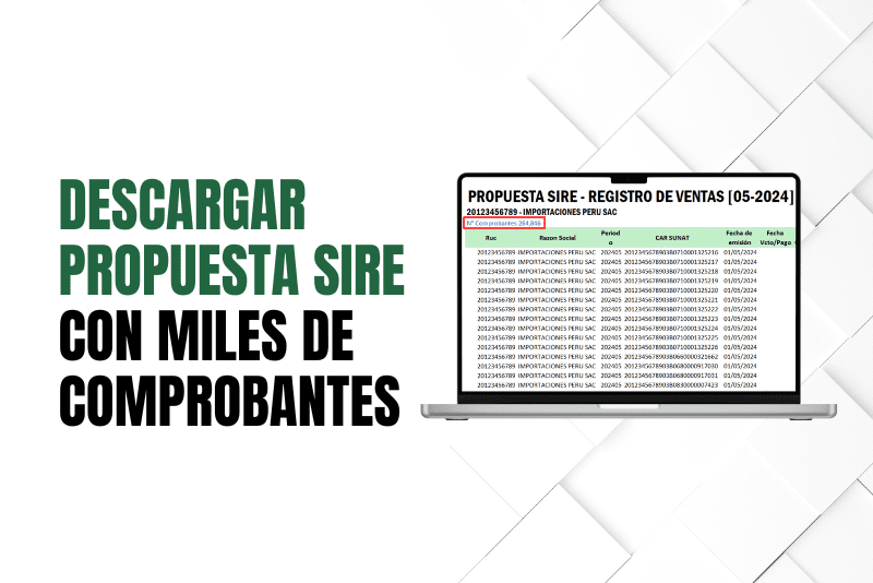 descarga las propuesta de compras y ventas de forma rapida y automatica desde SUNAT.