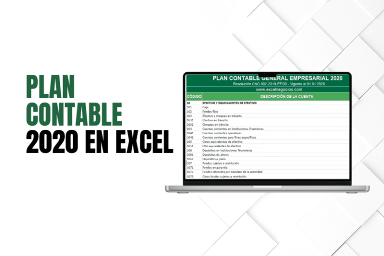 Plan contable general empresarial 2020 en excel – Excel Negocios